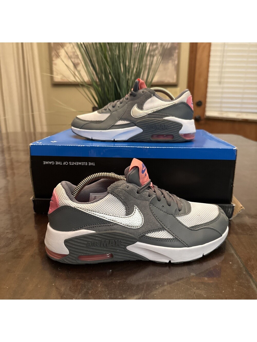 Nike Air Max Excee GS Trainers Smoke Gray Girl's Size 5Y CD6894-008